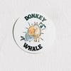 Donkey Whale Illustration Sticker