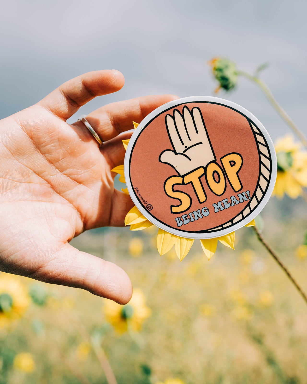 Stop Being Mean Sticker